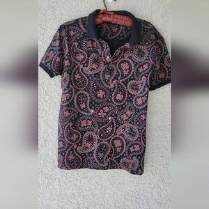 Pretty Green Paisley Polo Shirt